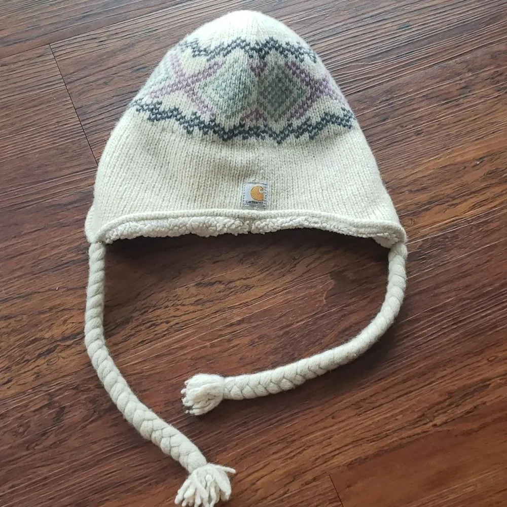 Carhartt Kids Wool Chic Cozy Preppy Outdoor Winter Trendy Knit Hat One Size